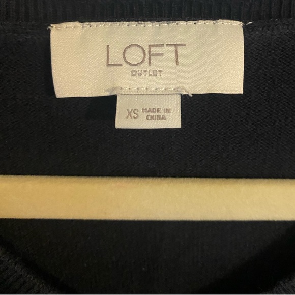 Loft Outlet Poka Dot Ruffle Sweater - Picture 5 of 5